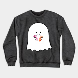 Gordie the Ghost | by queenie's cards Crewneck Sweatshirt